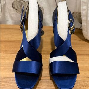 Ninewest blue and black Women's Heels